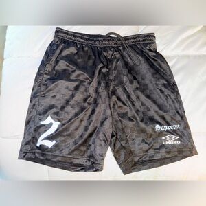 Umbro x Supreme Black Athletic Shorts